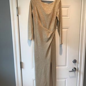 Ralph Lauren Long Gold Dress